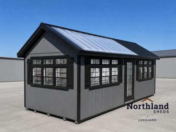 10'x24' Greenhouse Shed Combo