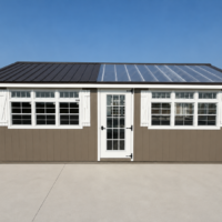 10'x24' Greenhouse Shed Combo