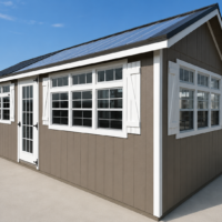 10'x24' Greenhouse Shed Combo