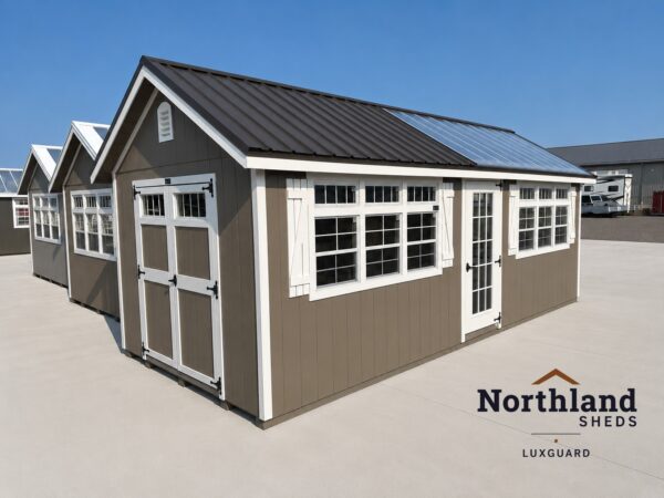 10'x24' Greenhouse Shed Combo