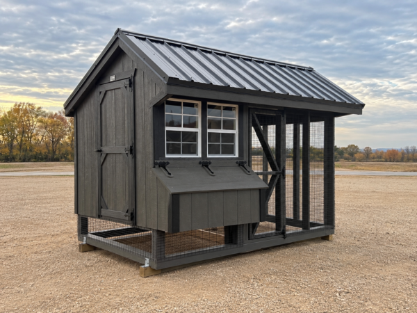 6'x10' Quaker Chicken Coop Combo