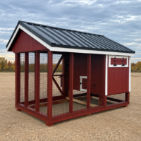 104675 12 6'x10' Quaker Chicken Coop Combo