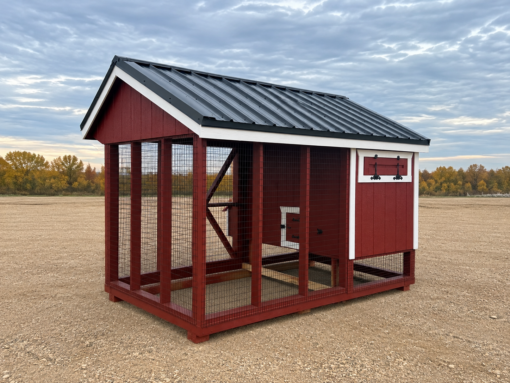 104675 12 6'x10' Quaker Chicken Coop Combo