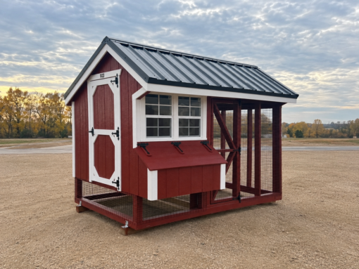 104675 6'x10' Quaker Chicken Coop Combo