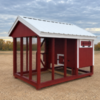 104676 12 6'x10' Quaker Chicken Coop Combo