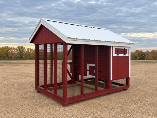 104676 12 6'x10' Quaker Chicken Coop Combo