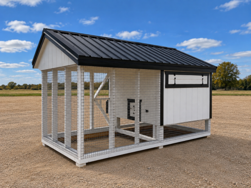 6'x12' Quaker Chicken Coop Combo