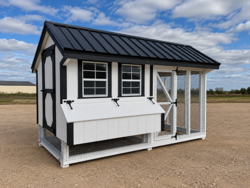 6'x12' Quaker Chicken Coop Combo
