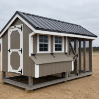 6'x12' Quaker Chicken Coop Combo