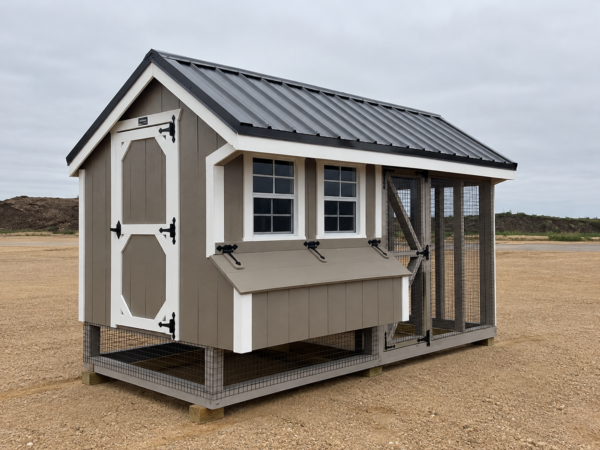 6'x12' Quaker Chicken Coop Combo