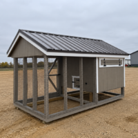 6'x12' Quaker Chicken Coop Combo