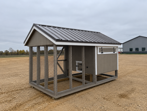 6'x12' Quaker Chicken Coop Combo