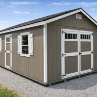 12'x20' Ranch Gable Wood Panel Shed