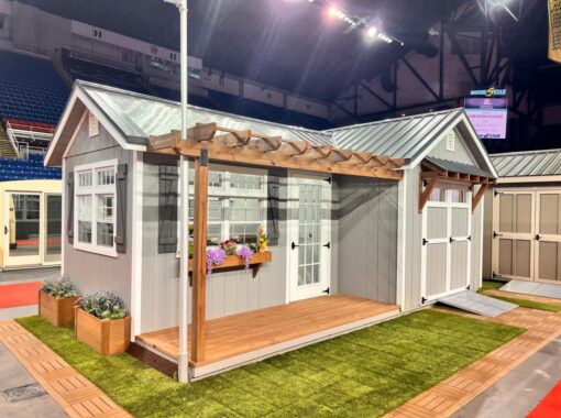 12'x22' Greenhouse & Garden Shed Combo