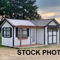 12'x22' Greenhouse & Garden Shed Combo