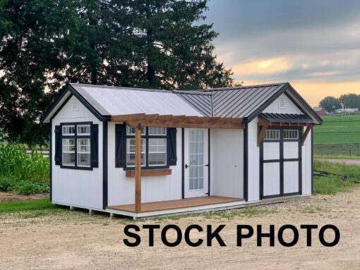 12'x22' Greenhouse & Garden Shed Combo