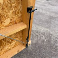 10'x12' Low Barn Wood Panel Shed - USED