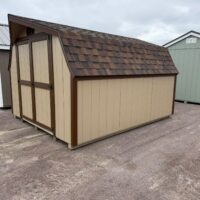 10'x12' Low Barn Wood Panel Shed - USED