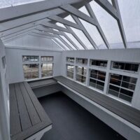 12'x22' Greenhouse & Garden Shed Combo