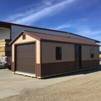 12'x28' Ranch Gable Metal Garage - USED