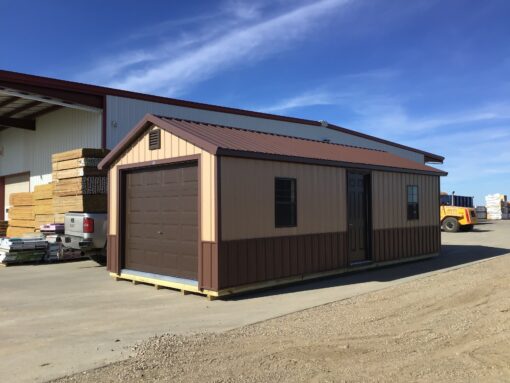 12'x28' Ranch Gable Metal Garage - USED
