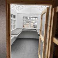 12'x22' Greenhouse & Garden Shed Combo