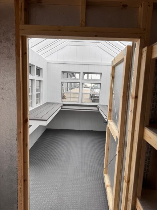 12'x22' Greenhouse & Garden Shed Combo