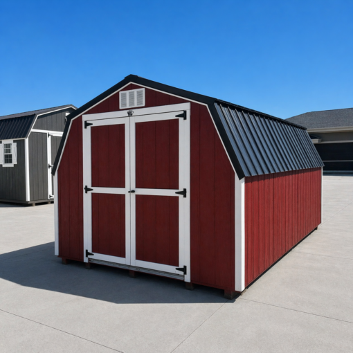 10'x16' Economy Low Barn Wood Shed-USED SOLD AS IS