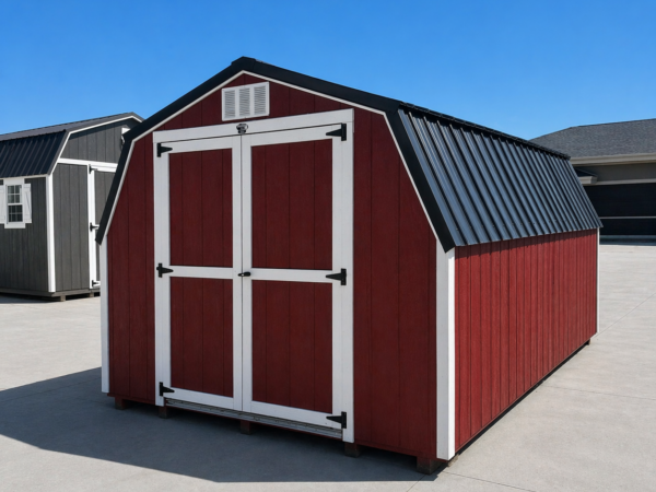 10'x16' Economy Low Barn Wood Shed-USED SOLD AS IS