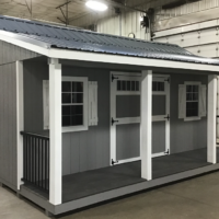 14'x20' Farmhouse Wood Panel Porch - USED