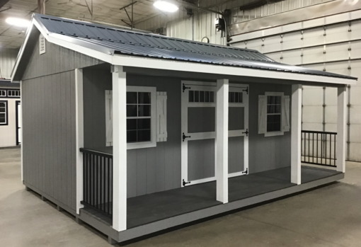 14'x20' Farmhouse Wood Panel Porch - USED