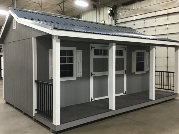 14'x20' Farmhouse Wood Panel Porch - USED