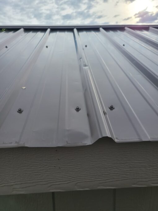 12'x20' Ranch Gable Wood Panel Garage - HAIL DAMAGE
