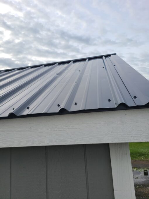 12'x20' Ranch Gable Wood Panel Garage - HAIL DAMAGE