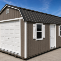 12'x20' High Barn Wood Panel Garage