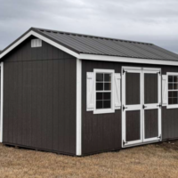 10'x16' Ranch Gable Wood Panel Shed - USED