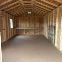 12'x24' Economy Ranch Gable Wood Shed
