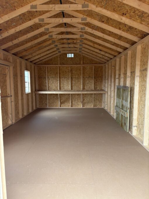 12'x24' Economy Ranch Gable Wood Shed