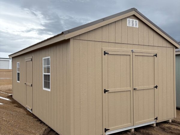 12'x24' Economy Ranch Gable Wood Shed