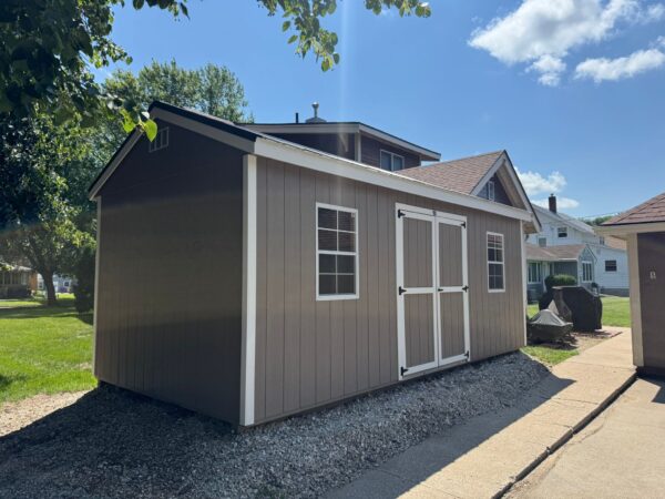10'x20' Economy Ranch Gable Wood Shed