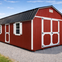 12'x24' High Barn Wood Panel Shed