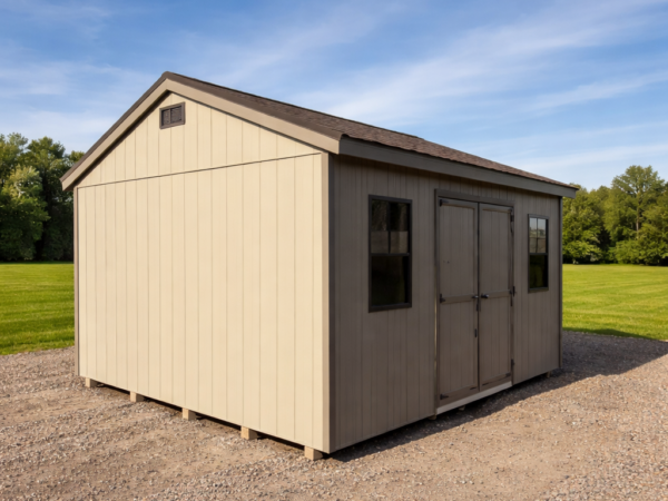 12'x16' Economy Ranch Gable Wood Shed