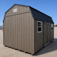 10'x16' Economy High Barn Wood Shed