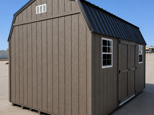 10'x16' Economy High Barn Wood Shed