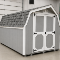 8'x12' Low Barn Wood Panel Shed
