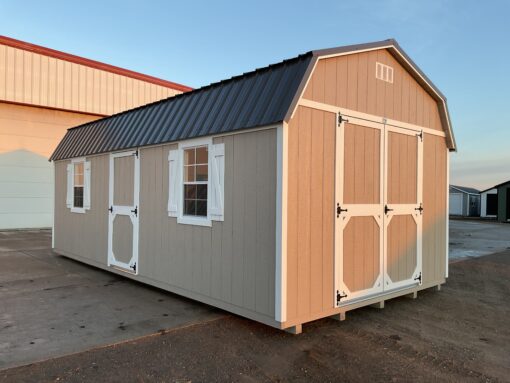 12'x24' High Barn Wood Panel Shed