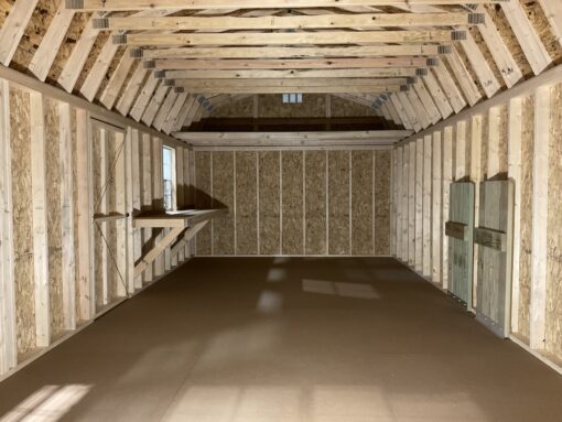 12'x24' High Barn Wood Panel Shed