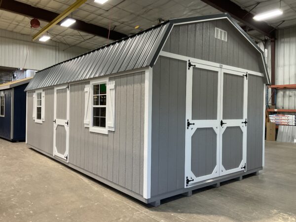 12'x24' High Barn Wood Panel Shed