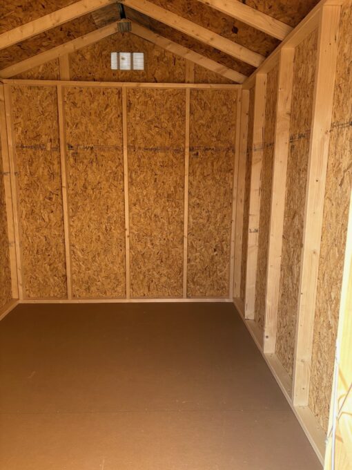 8'x10' Economy Ranch Gable Wood Shed