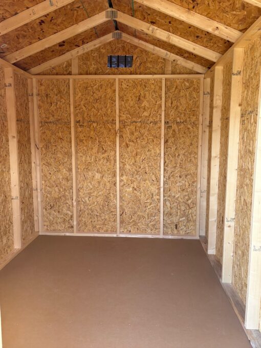 8'x10' Economy Ranch Gable Wood Shed